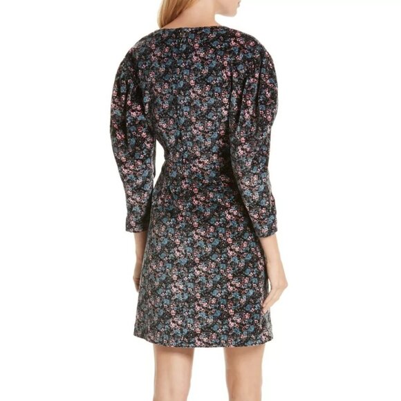 REBECCA TAYLOR La Vie Lisette Velvetten Dress Size S NWT $325 - Picture 3 of 6